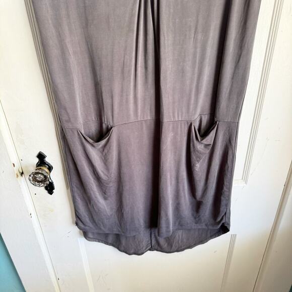 Anthropologie Dolan Left Coast Collection Gray Shift Dress V-Neck Pockets XS - Picture 6 of 11